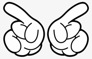 Mickey Mouse Hand Png Svg Download - Mickey Mouse Hand Clipart #1900165