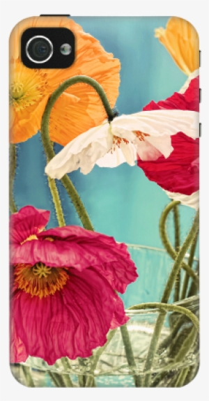 Vintage Toned Poppy Flower Case For Iphone 4/4s #1900234