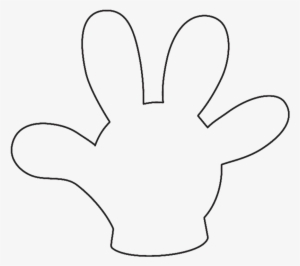 Mickey Hands “love” ” - Cool Mickey Mouse Hand - Free Transparent PNG ...