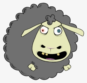 Agressive Sheep's - Sheep Black Dibujo #1900640