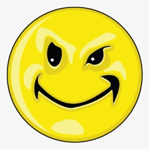 Smiley Face - Evil Smile - Vocabulario Feelings And Moods #1901056