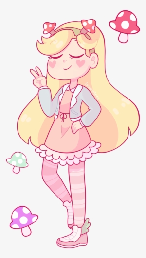 Mushroom Dress By Isosceless Star Force, Anime Stars, - Star Butterfly Mushroom Outfit #1901196