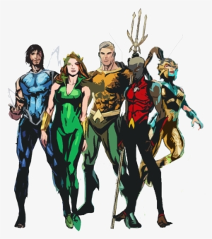 Garth , Mera, Aquaman, Kaldur'ahm (jackson Hyde), And - Garth Aqualad #1901346