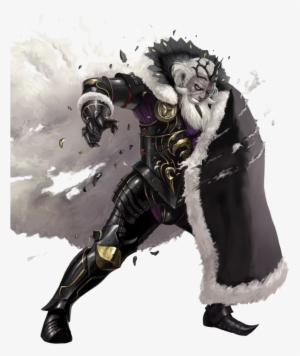 1boy Armor Armored Boots Beard Black Armor Black Footwear - Garon Fire Emblem Heroes #1901399