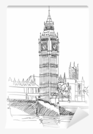 Drawn Big Ben London Landmark #1901617