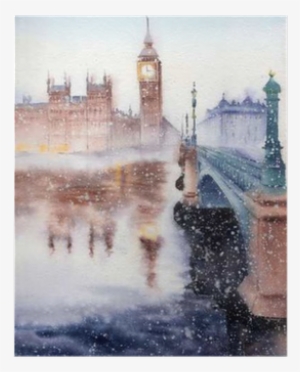 Handwork Watercolor Illustration - Big Ben #1901803