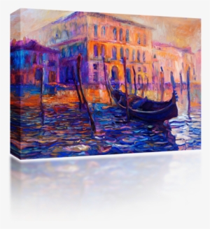 Boats In Venice, Italy - Ivailo Nikolov Paintings Greece #1901932