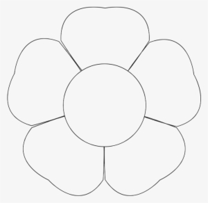 9 Best Flower Jack O Lanterns Images On Pinterest Craft - Flower Template 5 Petals #1903610