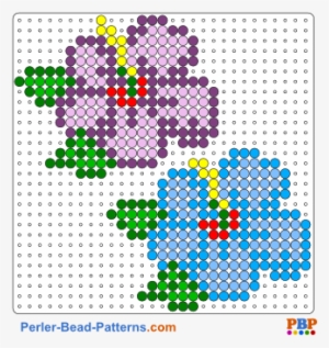Flowers Pattern - Perler Bead Patterns Flowers #1903854