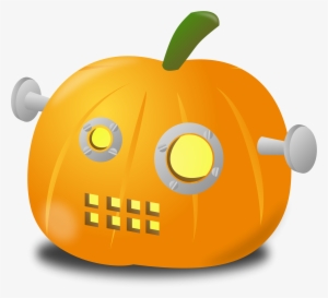 Free Stock Robot Big Image Png - October Pumpkin Clip Art #1904263