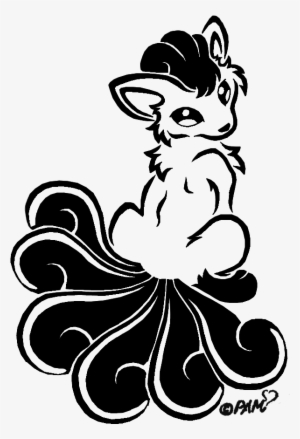 Vulpix Design By Wolf Deviantart Com On - Vulpix Stencil #1905434