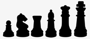 Png Black And White Download Chess Pieces Clipart - Alfil Ajedrez Png #1905634