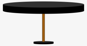 This Free Icons Png Design Of Black Round Table #1907076