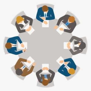 How To Get Sales And Marketing On The Same Page Clipart - Round Table Discussion Png #1907140