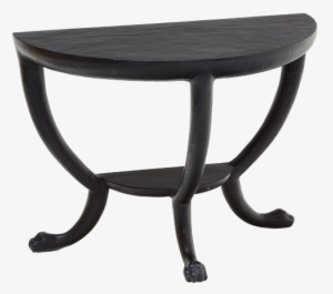 Half Round Table Black #1907143