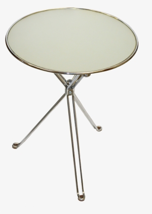 Glass Top Round Table - Steel #1907180