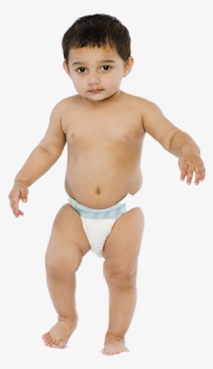 Higher Absorbency Rate - Standing Baby Diaper Png #1907288
