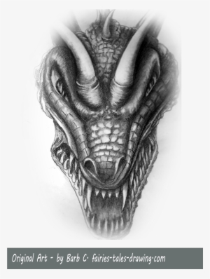 An Evil Dragon Roaring So Much Fun To Draw - Evil Dragon Drawings Head #1908648