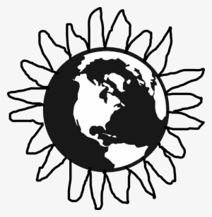 Sunflower Earth Svg Clip Arts 582 X 599 Px #1909037