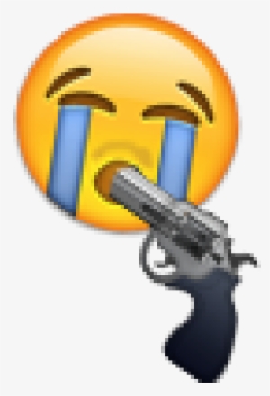I Photoshopped My Review Of The Emoji Movie - Joy Emoji With Gun #1909471