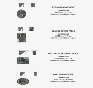 Black Arabesco Marble Table Round Square Rectangular - Carrara #1909533