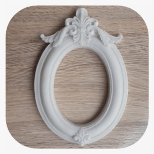 Moldura Oval Arabesco Em Resina - Picture Frame #1909765