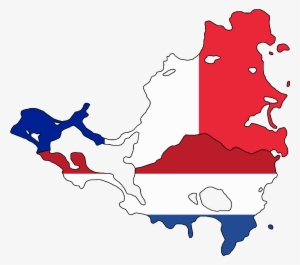 Flag Map Of Saint Martin & Sint Maarten - St Maarten Map Png #1909988