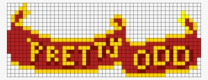 Panic At The Disco Pretty Odd Logo Patd Perler Bead - Panic! At The Disco #1910381