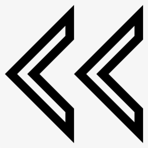 Arrows Svg Outline - Double Arrow Left #1910761