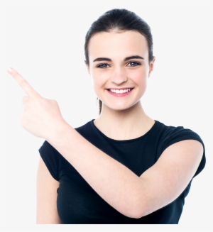 Girl Pointing Left Royalty-free Png Image - Make Money From Home Easy #1910782