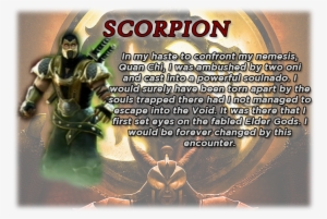 Scorpion's Bio - Mortal Kombat Deception Scorpion #1910836