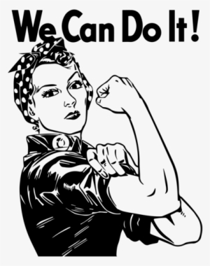 Rosie The Riveter Black And White #1910994