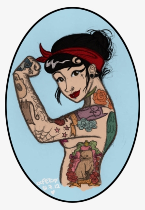 Images For > Rosie The Riveter Tattoo - Draw Rosie The Riveteer #1911254