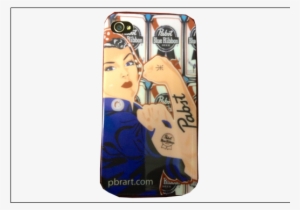 Pabst Rosie The Riveter Iphone Case - Cartoon #1911488
