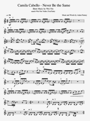 An Error Occurred - Never Be The Same Camila Cabello Violin Music #1911818