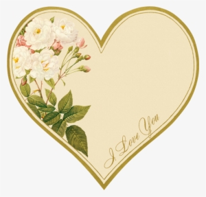 St Valentin ♥ Valentine Heart Png, I Love You ♥ - Orange Blossom Botanical Print #1912557