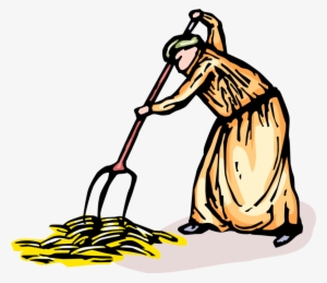 Vector Illustration Of Farmer Gathers Wheat Grain Harvest - Harvest #1914559