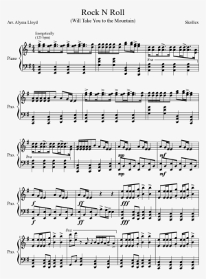 Rock N Roll Sheet Music Composed By Skrillex 1 Of 3 - Ellie Goulding Beating Heart Sheet Music #1914852