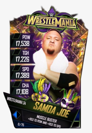 Samoajoe S4 19 Wrestlemania34 - Wwe Supercard Wrestlemania 34 Cards #1915252