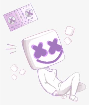 Marshmello Is My Favorite Dj - Dj Marshmello Pixel Art #1915744