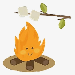 Picture Black And White Library Fire Marshmello Freetoedit - Camp Out Clip Art #1916111