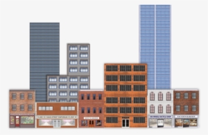 Deluxe O Scale Model Train Background Kit With Storefronts #1916770