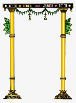 Temple Clipart Border - Temple Border Frame Png #1919207
