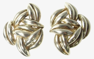 Banner Royalty Free Download Statement Earrings Sterling - Sterling Silver Clip On Earrings #1920162