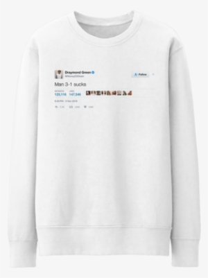 Draymond Green Man 3 1 Sucks Crewneck Sweater - November Is Over Shirt Tyler The Creator White #1920333