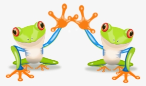 Two Frogs Svg Clip Arts 600 X 354 Px #1921082