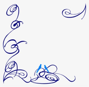 Decorative Swirl Blue Bird Svg Clip Arts 600 X 588 #1921261