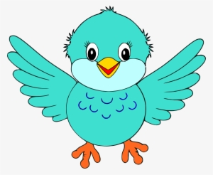 Bird Clipart Little Blue Bird Clip Art Png - Birds Clipart #1921875