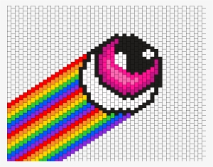 Rainbow Dank Eyeball Bead Pattern - Penguin #1922128