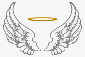 Clipart Download Halo With Wings Clip Art At Clker - Angel Wings And Halo Png #1922399
